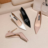 Women's Luxury Butterfly Bow High Stiletto - Pink 1 - 8cm Heel / Nude - 40 B - Genuine Leather - image 42