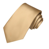 Funki Buys | Neckties | Men's 3 Pcs Luxury Champagne Gold Tie Set