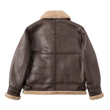 Men's Faux Leather Fleece Bomber Jacket - Black - Men's Jacket - 6XL - Genuine Leather - image 27