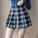 Women's Harajuku Preppy Plaid Mini Skirts - Grey - 8710-ZQ - Plaid Mini Skirt - XXXL - Polyester - image 22
