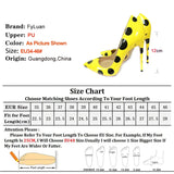 Women's Yellow Black Polka Dot Heels - Yellow/Black - 1 / 12cm Heel - 46 B - Patent Leather - image 16