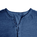 Men's Casual Long Sleeve Henly Shirt - Khaki - Long Sleeve Tee Shirt - 5XL - Polyester - image 14