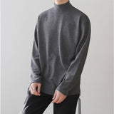 Men's Thin Lightweight Mock Turtleneck - Black - Lightweight Sweater - 4XL - Polyester - image 13