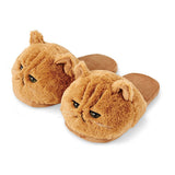 Women's Plush Kitten Slippers - Brown - 1 / Round Eyes - 5 (CN 36) - Plush - image 7