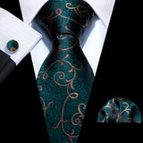 Men's 3 Pcs Classic Formal Tie Sets - Green - 5283 - One Size - Silk - image 22