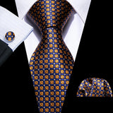 Men's 3 Pcs Classic Formal Tie Sets - Gold/Purple - 5296 - O - One Size - Silk - image 24
