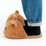 Women's Plush Kitten Slippers - Brown - 1 / Round Eyes - 5 (CN 36) - Plush - image 5