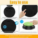 Recordable Button Learning Aid for Kids, Pets - Blue - Recordable Button - 3.5 x 1.7" - ABS Plastic - image 29