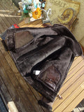 Men's Genuine Leather Sheepskin Jacket - Black - Bomber Jacket - 6XL - Genuine Leather - image 21