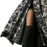Women's Vintage Dark Gothic Swing Coat - Gray/Black - Gothic Dress - XXL - Polyester - image 11