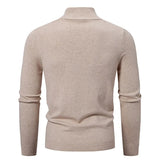 Men's ZipUp Slim Fit Stand Collar Jacket - Black - Sweatshirt Jacket - 4XL - Polyester - image 2