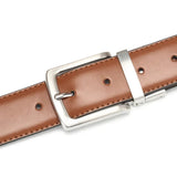 Men's Genuine Leather Reversible Belt - Brown/Black - Men's Belt - 105cm (Waist 90cm) - Genuine Leather - image 3