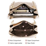Handbags Women's Luxury Crossbody Bag - Gold - 1 - 999002F1O - Handbag - Small - PU Leather - image 13