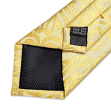 Men's 3 Pcs Classic Gold Floral Tie Sets - Gold - NJ-7458 - One Size - Silk - image 15
