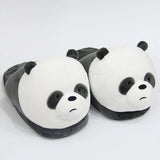 Women's Cute Panda Slippers - Grey/White - Panda Slippers - One Size - Plush - image 5