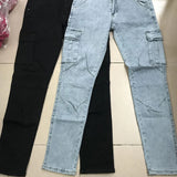 Men's Slim Fit Skinny Denim Jeans - Black - Skinny Jeans - 4XL - Polyester Denim - image 18