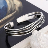 Men's Women's Nordic Layered Bracelet - Silver - AL6134 - Adjustable - Alloy/Silver Plated - image 8