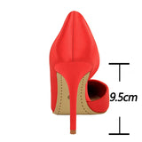 Women's Satin Wedding Party Stilettos - Blue - Party Pumps - 40 B - PU Leather - image 35