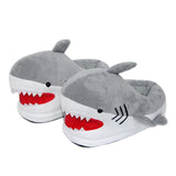 Women's Cute Shark Slippers - Grey/White - Panda Slippers - One Size - Plush - image 22