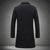 Men's Elegant 3/4 Casual Business Coats - Khaki - Jacket - 3XL - Polyester - image 5