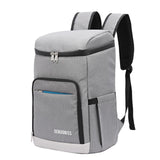 Thermal Insulated Food Drink Backpack - Gray - Cooler - L - Oxford Nylon - image 7
