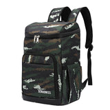 Thermal Insulated Food Drink Backpack - Green - Camouflage / Cooler - L - Oxford Nylon - image 16