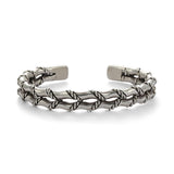 Men's Women's 2 Tier Twist Bracelet - Silver Color - Unisex Bracelet - Medium - Stainless Steel - image 4