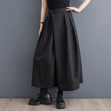 Men's Women's Gothic Wide Leg Pant Skirts - Black - Pant Skirt - 4XL - Cotton - image 12