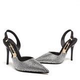 Women's Metallic Beaded High Slingbacks - Gold - 1 6129 / Slingbacks - 42 B - PU Leather - image 8