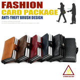 Unisex RFID Popup Card Holder - Brown - RFID Popup Card Wallet - 3.93 x 2.75 x 0.78" - PU Leather - image 16