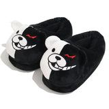 Women's Cute Panda Slippers - Black/White - Panda Slippers - One Size - Plush - image 17