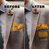 Men's Handy Pocket Square Holder - Black - 1 Pcs Pocket Square Holder - Medium - Plastic - image 10