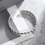 Men's Women's Nordic Twist Bracelet - Silver - AL20552 - Adjustable - Alloy/Silver Plated - image 4