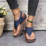 Women's Summer Slip On Sandals - Black - Slip On Sandals - 43 B - PU Leather - image 11
