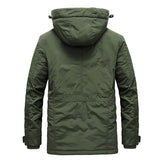 Men's Winter Hooded Windbreaker Parka - Black - Hooded Parka - 6XL - Polyester - image 26