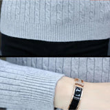 Men's High Neck Mock Neck Pullovers - Beige - Mock Neck Shirt - Asian 3XL(70-95Kg) - Polyester - image 4