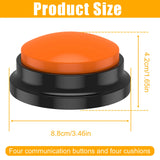 Recordable Button Learning Aid for Kids, Pets - Blue - Recordable Button - 3.5 x 1.7" - ABS Plastic - image 32