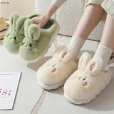 Women's Cute Rabbit Slippers - White - Rabbit Slippers - 36-37 - Plush - image 5