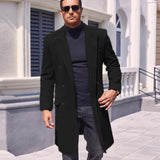 Men's Stylish Business Casual Overcoat - Grey - Jacket - 2XL - Polyester - image 7