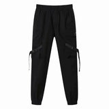 Men's Streetwear Hip Hop Cargo Pants - Black - XXXL - Polyester - image 2