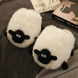 Unisex Cute Sheep Slippers - White - Sheep Slippers - 36-37 - Plush - image 14