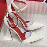 Women's Baby Pink Patent High Stilettos - Baby Pink - 12cm Stilettos - 46 B - Genuine Patent Leather - image 11