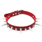 Women's Spike Collar Gothic Necklace - Black - Spike Collar Necklace - PU Leather - image 21