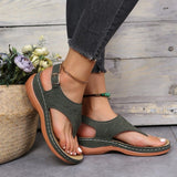 Women's Summer Slip On Sandals - Black - Slip On Sandals - 43 B - PU Leather - image 33