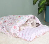 Cat Sleeping Bag Japanese Cat Bed - Pink - Cat Sleeping Bag - XL - Cotton - image 34