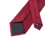 Funki Buys | Neckties | Men's 4 Pcs Crimson Luxury Silk Tie Set
