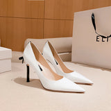 Women's Luxury Butterfly Bow High Stiletto - Pink 1 - 8cm Heel / Nude - 40 B - Genuine Leather - image 46
