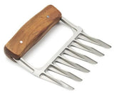 Stainless Steel Wood Meat Claws - Brown - 2pcs Meat Claws - Medium - Stainless Steel/Wood - image 10