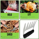 Stainless Steel Wood Meat Claws - Brown - 2pcs Meat Claws - Medium - Stainless Steel/Wood - image 16