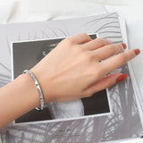 Men's Women's Fish Symbol Bangle - Silver - Unisex Bracelet - Adjustable - Alloy/Silver Plated - image 5
